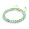 Émeraude | Argent | Bracelet de perles de macramé en verre de sirène